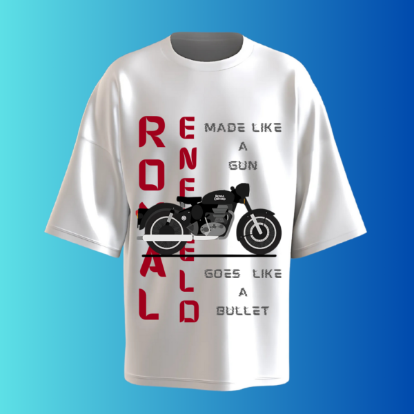 royal enfield oversized t-shirt