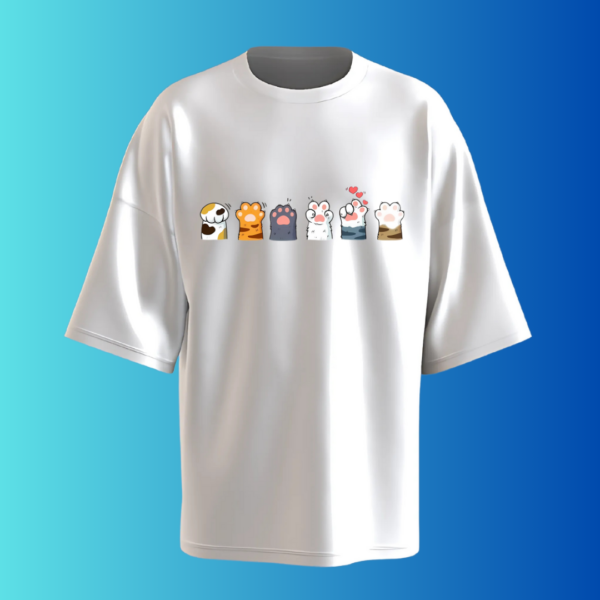 paws oversized t-shirt