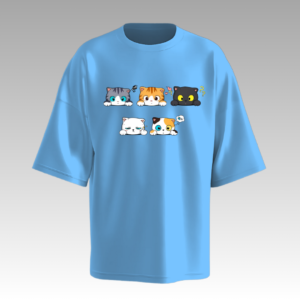 cute cats oversized t-shirt