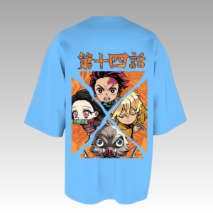four deamonslayer oversized t-shirt