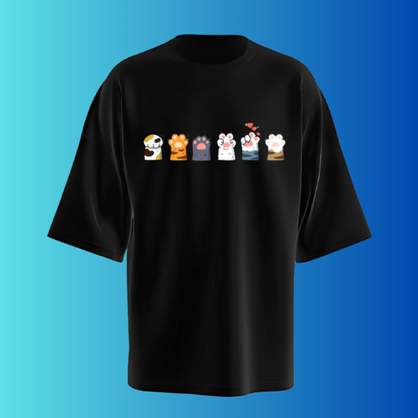 paws oversized t-shirt