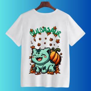 bulbasaur on back t-shirt