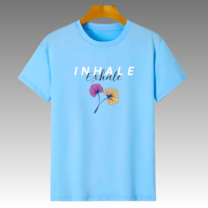inhale & exhale regular t-shirt