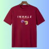 inhale & exhale regular t-shirt