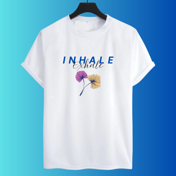 inhale & exhale regular t-shirt